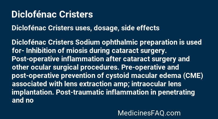 Diclofénac Cristers