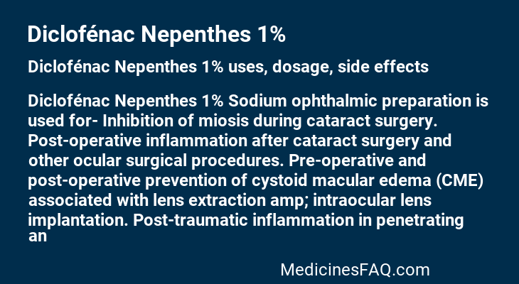 Diclofénac Nepenthes 1%