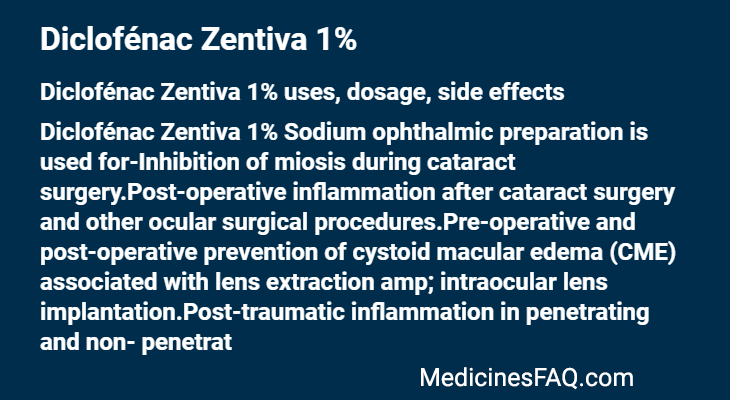 Diclofénac Zentiva 1%