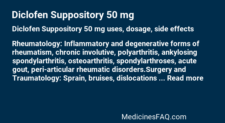 Diclofen Suppository 50 mg
