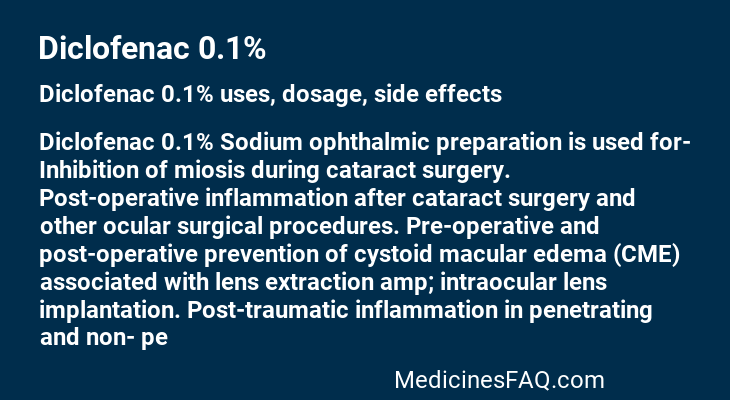 Diclofenac 0.1%