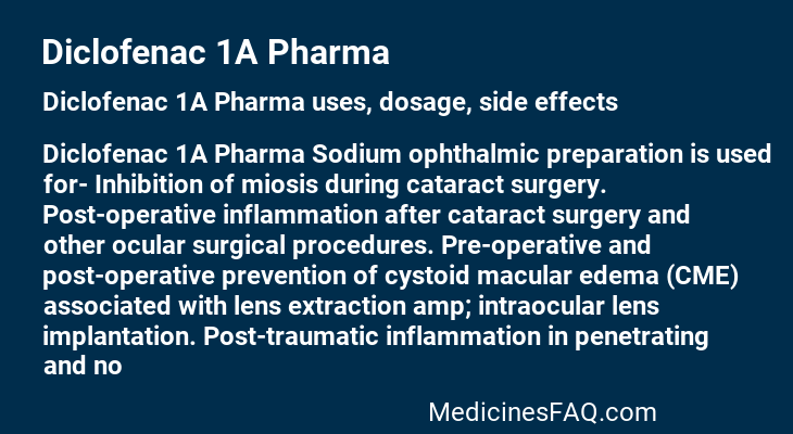 Diclofenac 1A Pharma