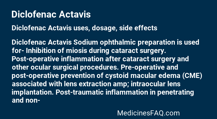 Diclofenac Actavis