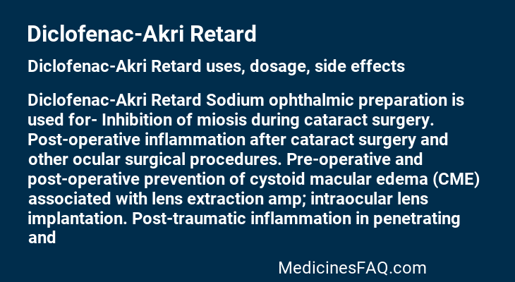 Diclofenac-Akri Retard