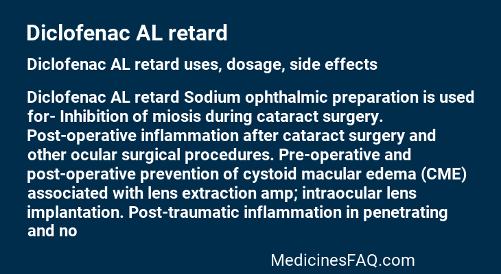 Diclofenac AL retard