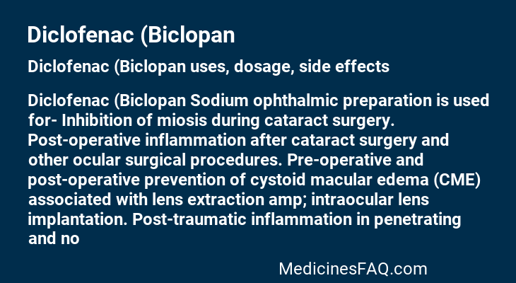 Diclofenac (Biclopan