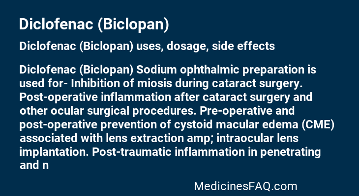 Diclofenac (Biclopan)