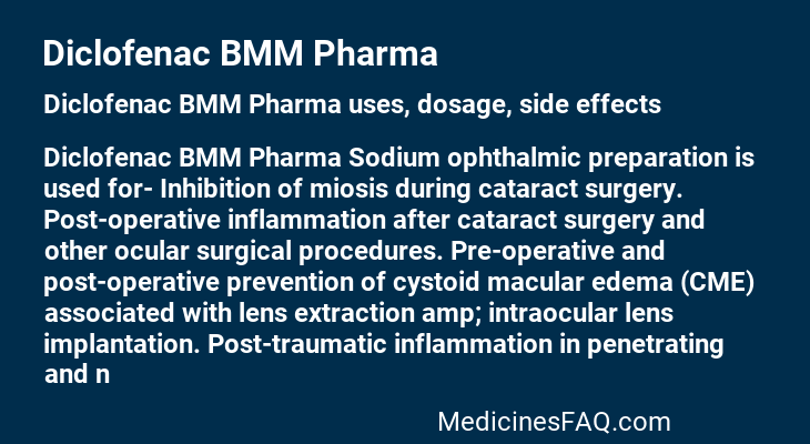 Diclofenac BMM Pharma