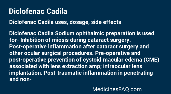 Diclofenac Cadila