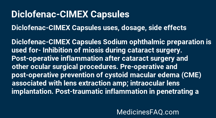 Diclofenac-CIMEX Capsules