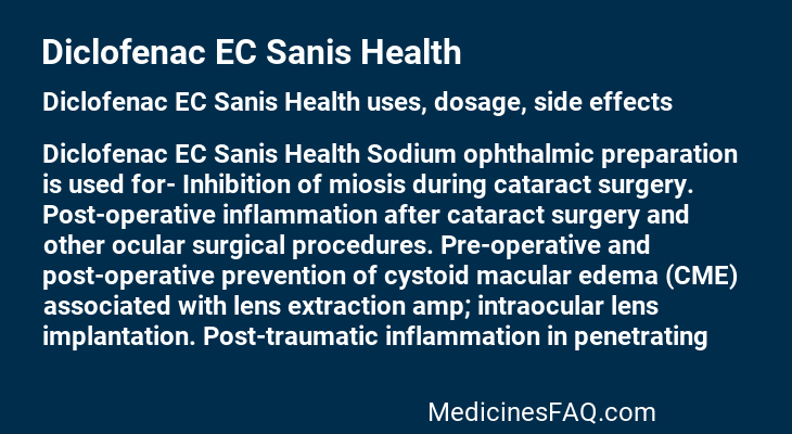 Diclofenac EC Sanis Health