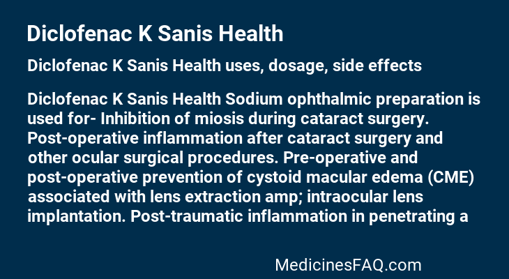 Diclofenac K Sanis Health