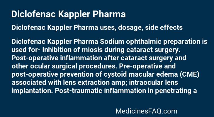 Diclofenac Kappler Pharma