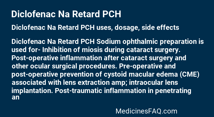 Diclofenac Na Retard PCH