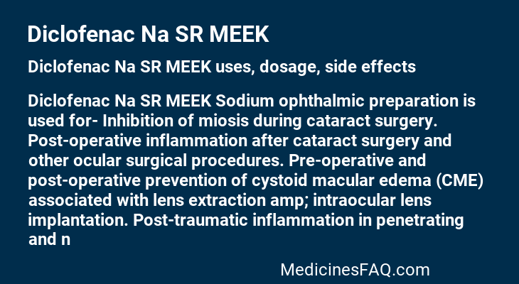 Diclofenac Na SR MEEK