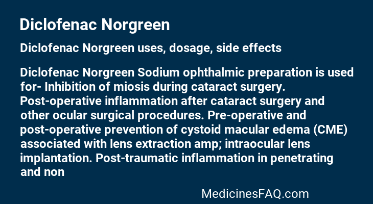 Diclofenac Norgreen