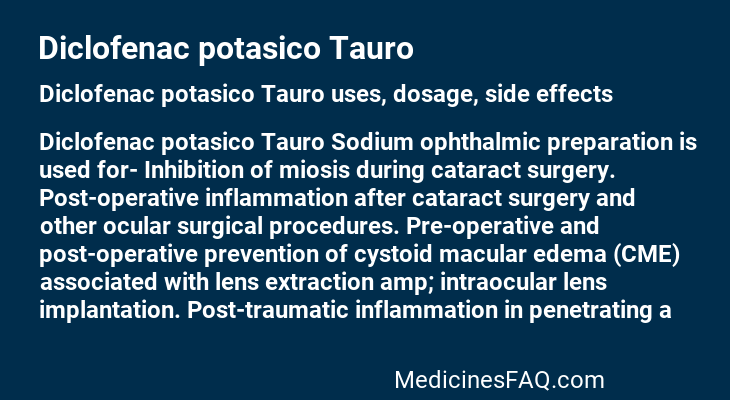 Diclofenac potasico Tauro