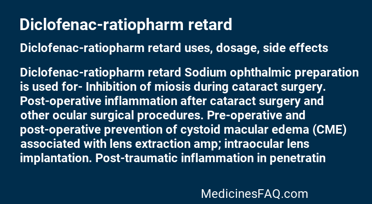 Diclofenac-ratiopharm retard