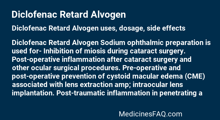 Diclofenac Retard Alvogen