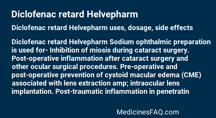 Diclofenac retard Helvepharm