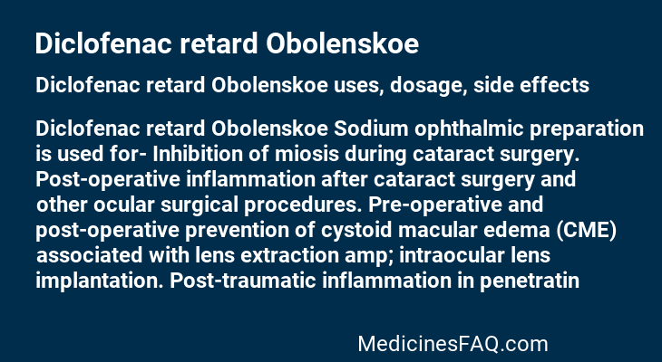 Diclofenac retard Obolenskoe