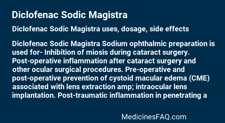 Diclofenac Sodic Magistra