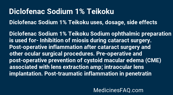 Diclofenac Sodium 1% Teikoku