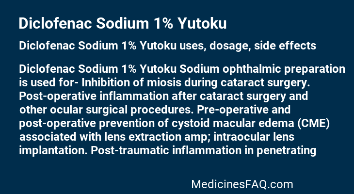 Diclofenac Sodium 1% Yutoku