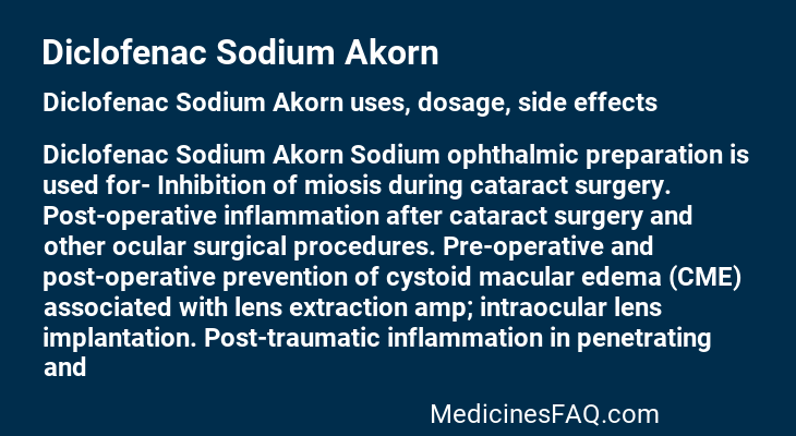 Diclofenac Sodium Akorn