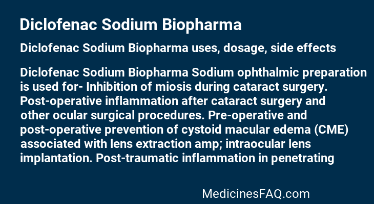 Diclofenac Sodium Biopharma