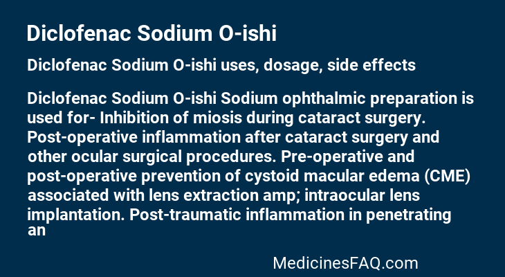 Diclofenac Sodium O-ishi