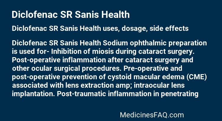 Diclofenac SR Sanis Health