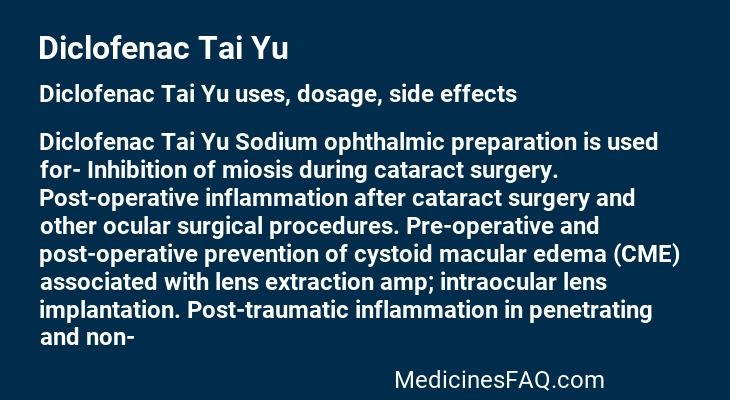 Diclofenac Tai Yu