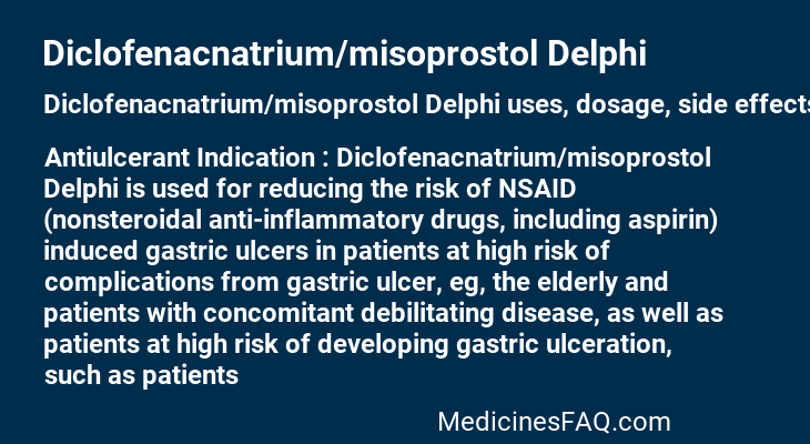 Diclofenacnatrium/misoprostol Delphi