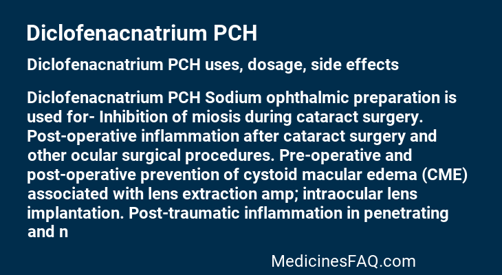 Diclofenacnatrium PCH