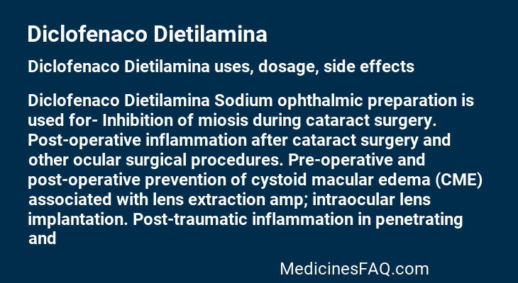 Diclofenaco Dietilamina