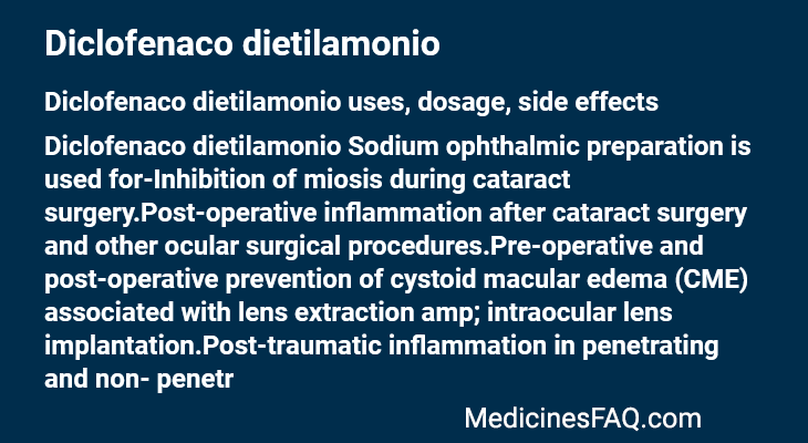 Diclofenaco dietilamonio