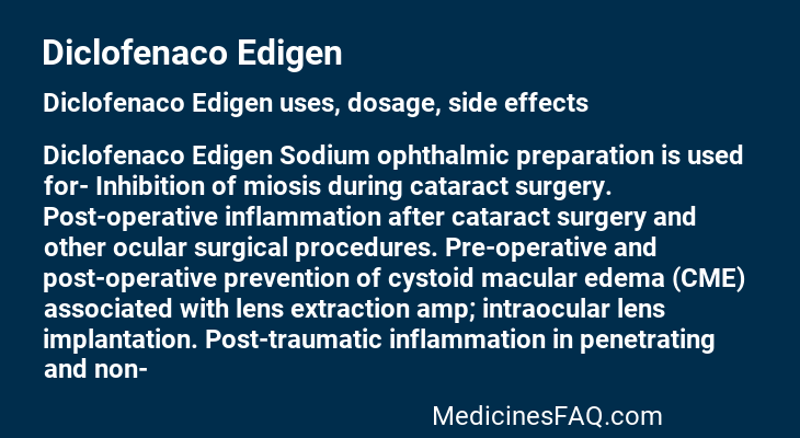 Diclofenaco Edigen