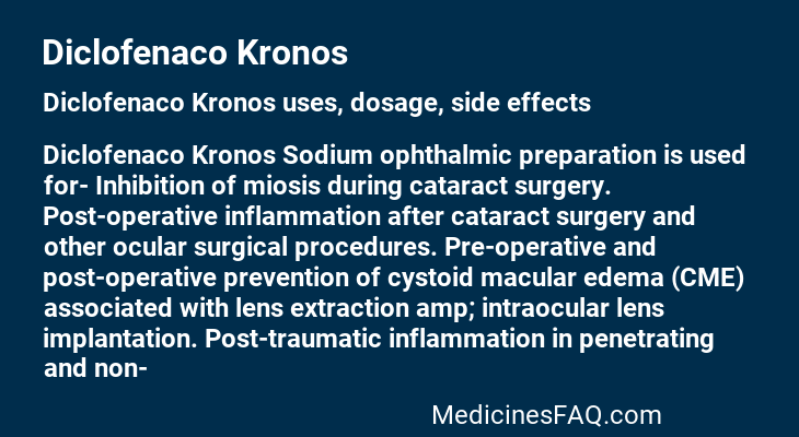 Diclofenaco Kronos