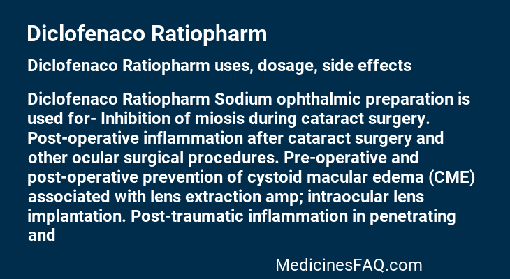 Diclofenaco Ratiopharm