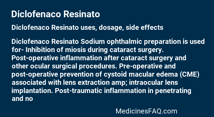 Diclofenaco Resinato