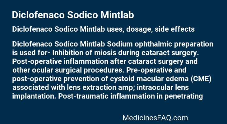 Diclofenaco Sodico Mintlab