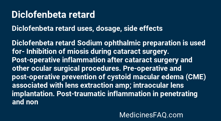 Diclofenbeta retard