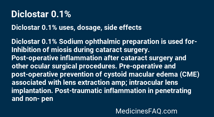 Diclostar 0.1%