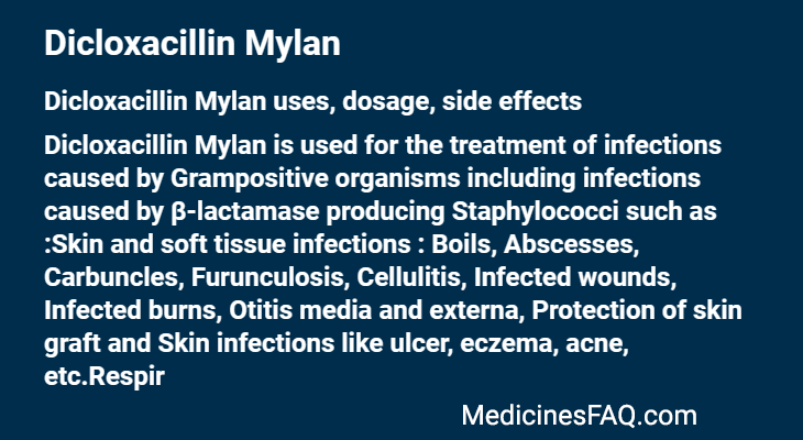Dicloxacillin Mylan