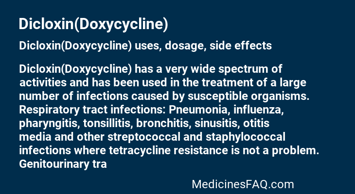 Dicloxin(Doxycycline)