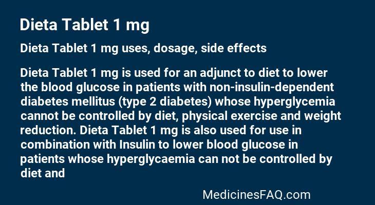 Dieta Tablet 1 mg