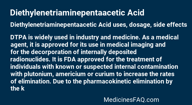 Diethylenetriaminepentaacetic Acid