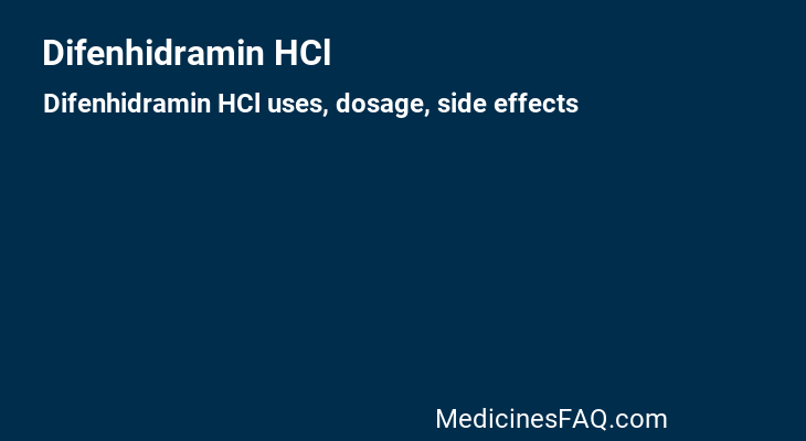 Difenhidramin HCl