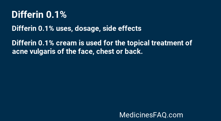 Differin 0.1%
